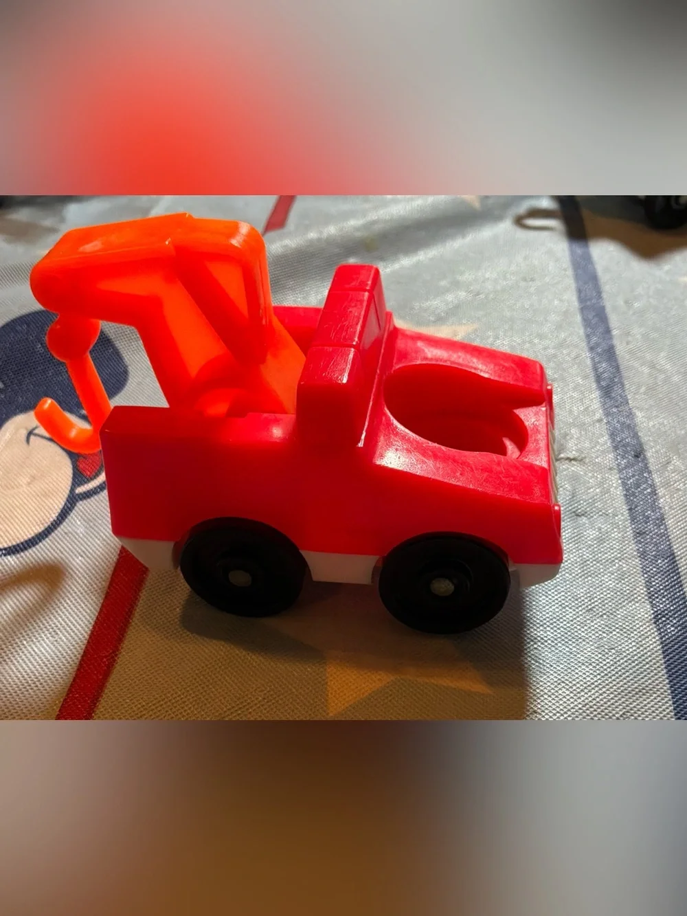 Vintage fisher price tow truck little people -preowned